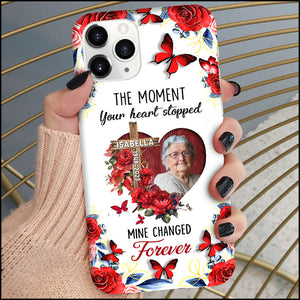 Memorial Upload Photo The Moment Your Heart Stopped,Personalized Phone Case