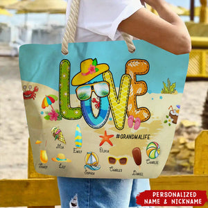Love Grandmalife Summer Loving Beach Personalized Bag