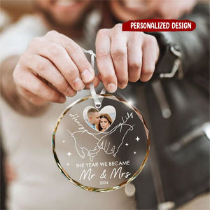 The Year We Became Mr. and Mrs. – Personalized Couple Ornament