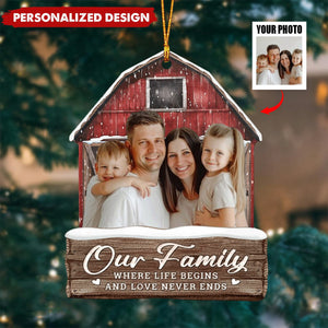 There Is No Greater Gift Than Family-Personalized Ornament-Upload Photos