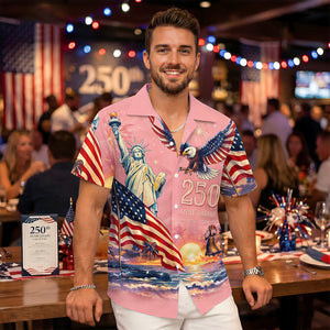 America's Freedom 250th Anniversary, Personalized Hawaiian Shirt