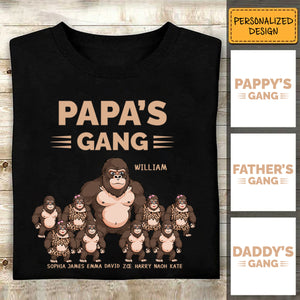 Personalized PAPA's Gang Shirt-Father's Day Gift