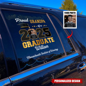 Personalized Car Sticker, Congratulations On Your Graduation, Upload Photo