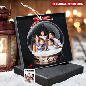 Personalized Custom Photo Family Christmas Ornament