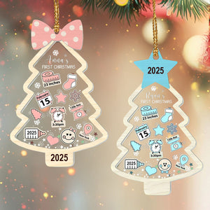 Personalized Baby 1st Christmas Ornament,Custom New Baby Gift