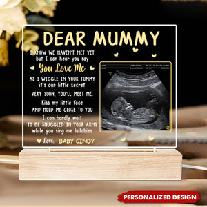 Baby Bump Personalized 3D LED Light-Gift For First Mom