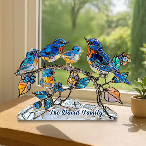 We Love Mom, Grandma - Personalized Shaped Acrylic Plaque