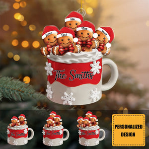 Personalized Gingerbread Christmas Ornament - Personalized Family Ornament