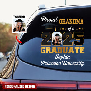 Personalized Car Sticker, Congratulations On Your Graduation, Upload Photo