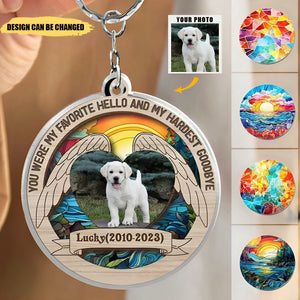 I Loved You Your Whole Life I'll Miss You For The Rest Of Mine-Personalized Memorial Keychain