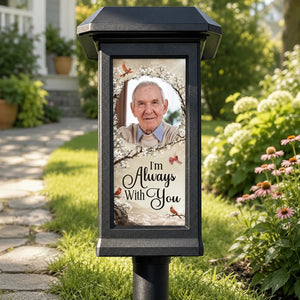 Custom Photo Solar Garden Light,Personalized Gifts For Loss Of Mom, Dad