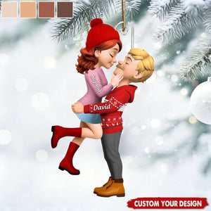 From Our First Kiss Till Our Last Breath - Custom Ornament For Couple