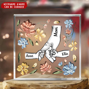 Hand In Hand, I Will Always Protect You - Personalized Acrylic Plaque