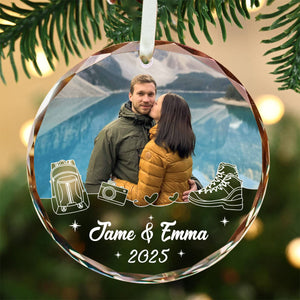 Personalized Hiking Partners Photo Ornament,Gift for Hikers