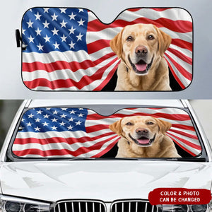Custom Photo Car Sun Shade -Personalized Gift For Pet Lovers