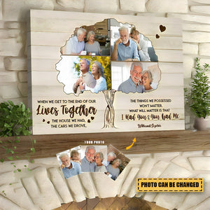 Anniversary Gift For Couple Upload Photo Canvas