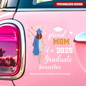 Personalized Car Vinyl Sticker Decal, Gift For 2025 Graduation