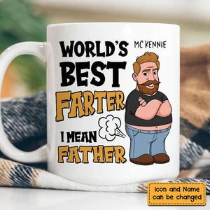 World's Greatest Farter Mug-Personalized Gift For Dad