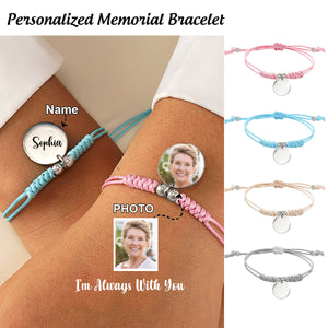 Personalized Custom Engraved Braided Bracelet-Upload Photo