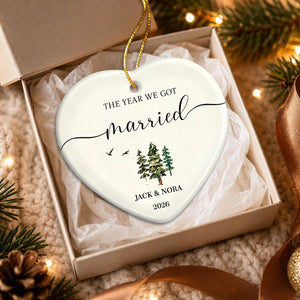 The Year We Got Engaged Ornament, Personalized Engagement Gifts For Couples