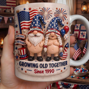 Growing Old Together, Personalized Coffee Mug, Gift For Couples