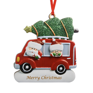 Personalized Christmas Family Red Truck Ornament-Gift For Family
