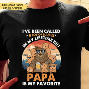 Gift For Dad Grandpa Bear I've Been Called Personalized Shirt