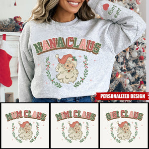 Christmas Grandma Claus Personalized Sweatshirt