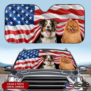 Custom Photo Car Sun Shade -Personalized Gift For Pet Lovers
