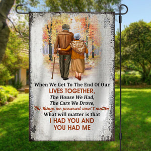 I Had You And You Had Me Personalized Couple Flag