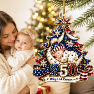American 250th Anniversary Baby First Christmas - Personalized Ornament