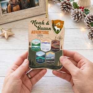 Personalized National Park Trip Ornament-Mountains Christmas Keepsake