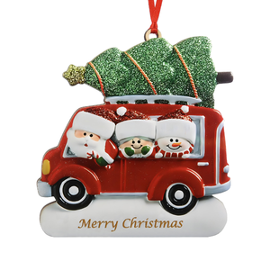 Personalized Christmas Family Red Truck Ornament-Gift For Family