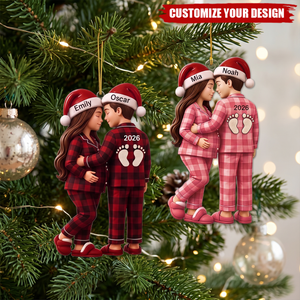 Personalized Pregnancy First Christmas Ornament-New Parent Gift