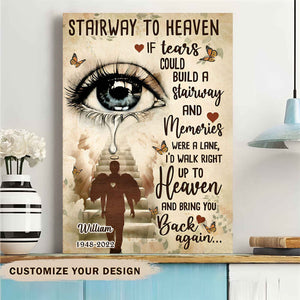 Stairway To Heaven Memorial Personalized Canvas
