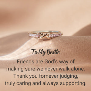 True Friends Are Forever Infinity 925 Sterling Silver Ring