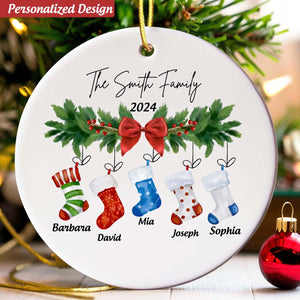 Ceramic Ornaments For Family, Custom Ornaments Family Christmas Gifts