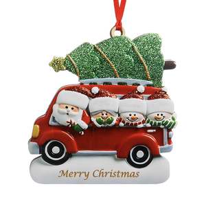 Personalized Christmas Family Red Truck Ornament-Gift For Family