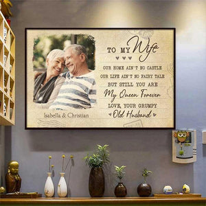 You're My Queen Forever - Upload Image, Gift For Couples - Personalized Canvas