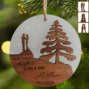 Our First Christmas as Mr & Mrs Christmas Ornament