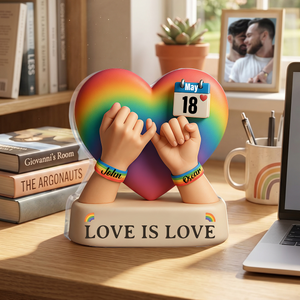 Love Is Love - Personalized LGBT Support Acrylic Plaque