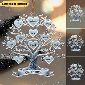 Family Tree Name - Gift For Parents Grandparents, Christmas Gifts For Families