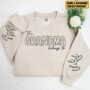 This Grandma Belongs To Personalized Sweatshirt