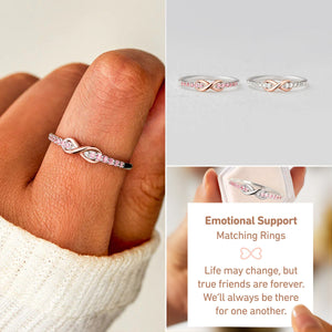 True Friends Are Forever Infinity 925 Sterling Silver Ring
