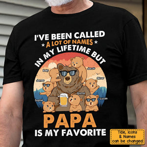Gift For Dad Grandpa Bear I've Been Called Personalized Shirt