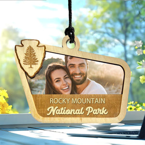 National Park Photo Frame Personalized Ornament