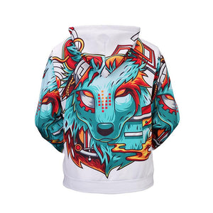 3D printed men's hooded sweatshirt