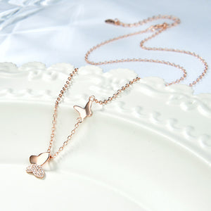 2021 New Style Fashion Butterfly Set Auger Necklace