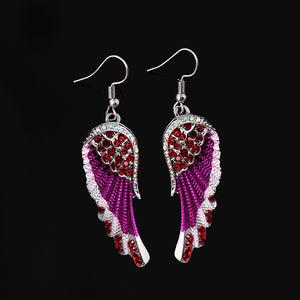 Crystal Angel Wing Earrings