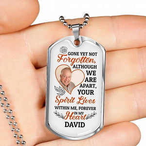 Gone Yet Not Forgotten Personalized Necklace